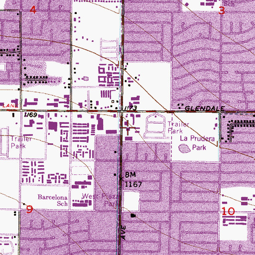Topographic Map of Glenview Adventist Academy, AZ