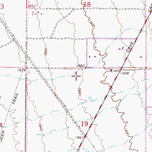 Topographic Map of Desert Willow Elementary School, AZ