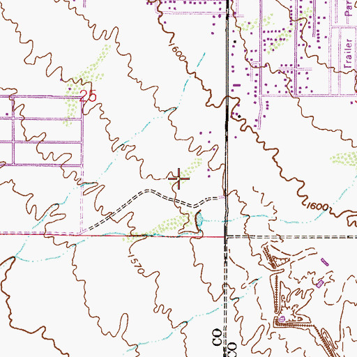 Topographic Map of Brinton Elementary School, AZ