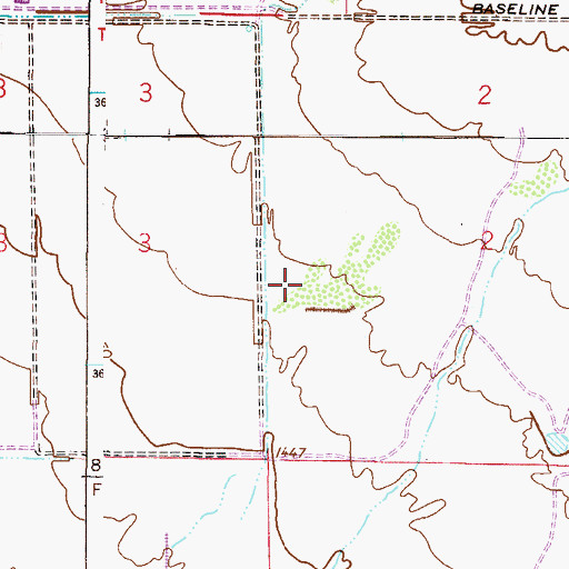 Topographic Map of Desert Ridge High School, AZ