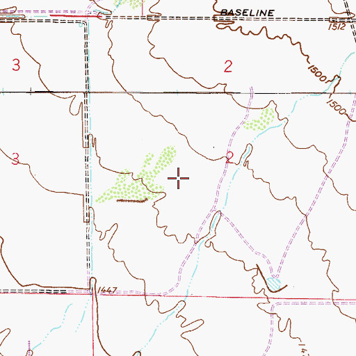 Topographic Map of Desert Ridge Junior High School, AZ