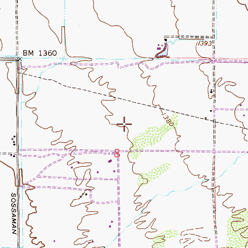 Topographic Map of Boulder Creek Elementary School, AZ