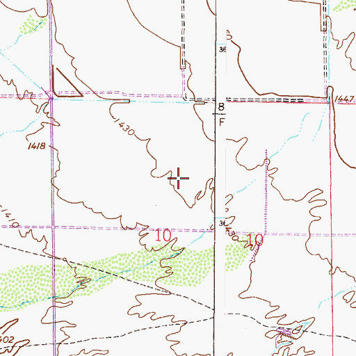 Topographic Map of Canyon Rim Elementary School, AZ
