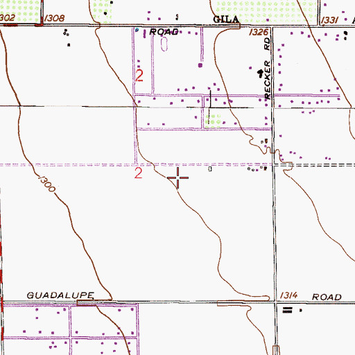 Topographic Map of Carol Rae Ranch Elementary School, AZ