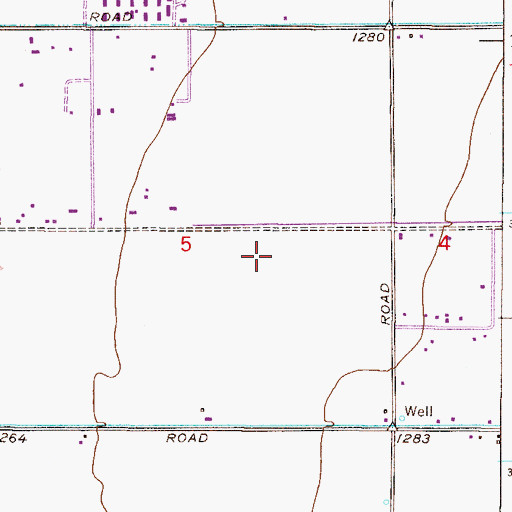 Topographic Map of Quartz Hill Elementary School, AZ