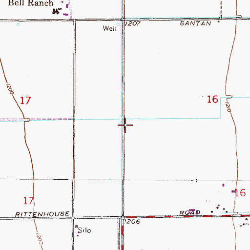 Topographic Map of Basha Elementary School, AZ