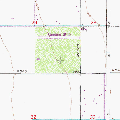 Topographic Map of Basha High School, AZ