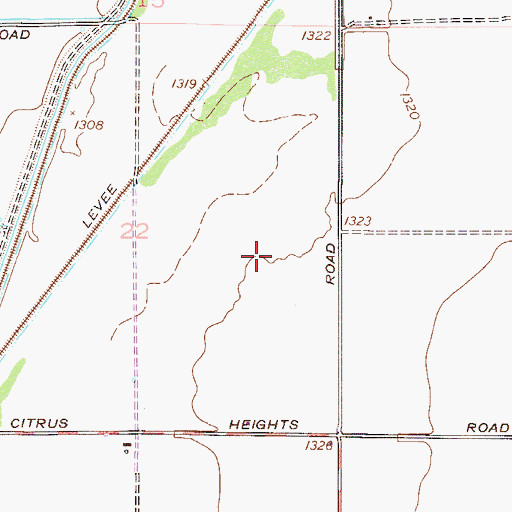 Topographic Map of Chandler Traditional Campus - Freedom, AZ