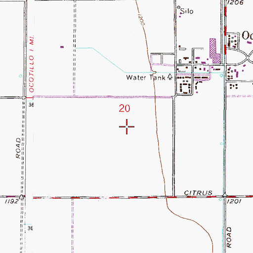 Topographic Map of Chandler Traditional Academy - Independence, AZ
