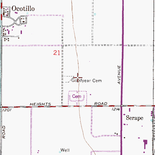 Topographic Map of Fulton Elementary School, AZ