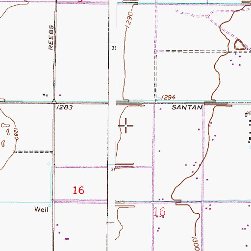 Topographic Map of Perry High School, AZ