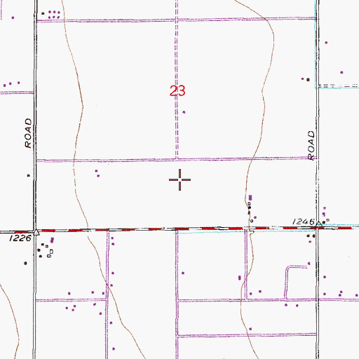 Topographic Map of Santan Elementary School, AZ