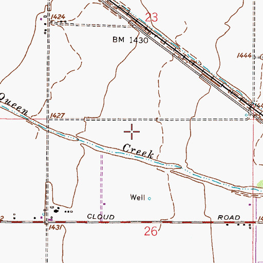 Topographic Map of Frances Brandon - Pickett Elementary School, AZ