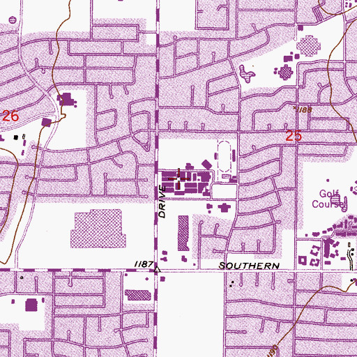 Topographic Map of The Payne Academy, AZ