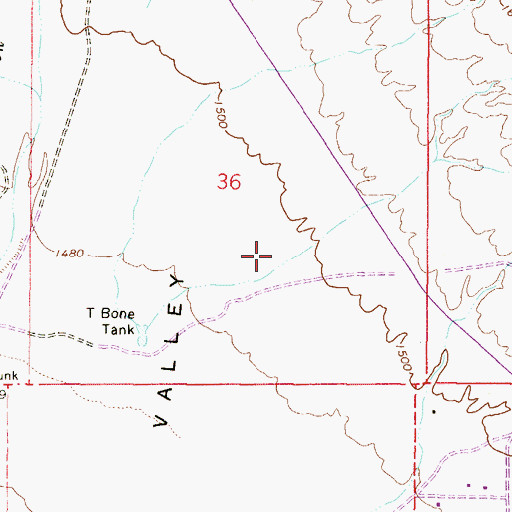 Topographic Map of Norterra Canyon School, AZ