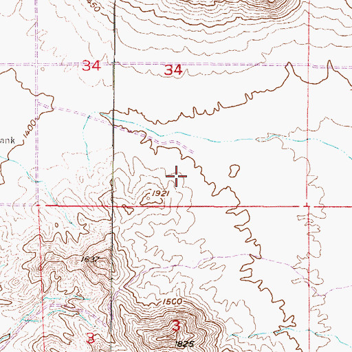 Topographic Map of West Wing School, AZ