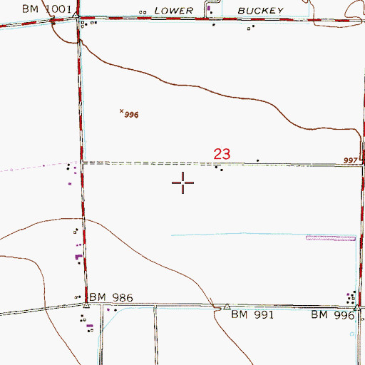 Topographic Map of Tuscano Elementary School, AZ