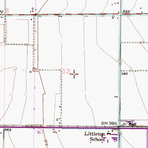 Topographic Map of Collier Elementary School, AZ