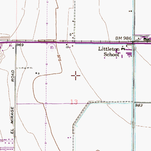 Topographic Map of Estrella Vista Elementary School, AZ