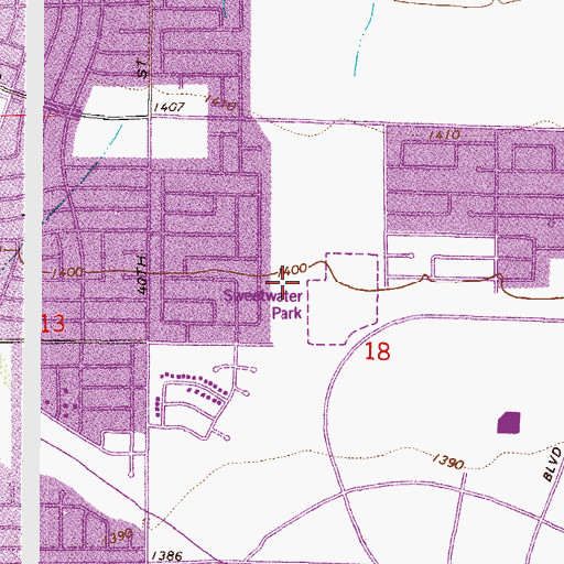 Topographic Map of Prospect Middle School, AZ