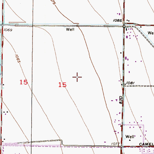 Topographic Map of Sunset Ridge Elementary School, AZ