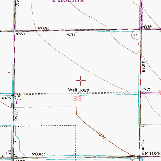 Topographic Map of Sheely Farms Elementary School, AZ
