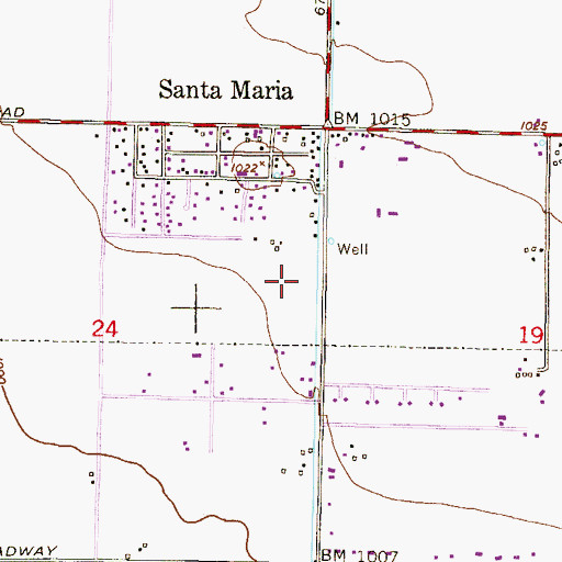 Topographic Map of Sierra Linda High School, AZ