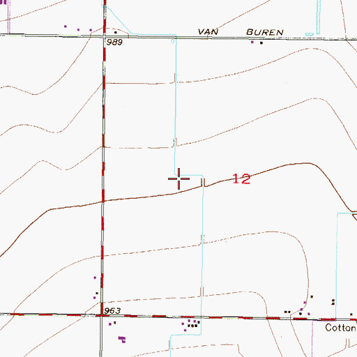 Topographic Map of Copper Trails Elementary School, AZ