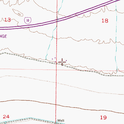 Topographic Map of West Park Elementary School, AZ
