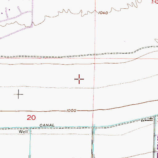 Topographic Map of Youngker High School, AZ