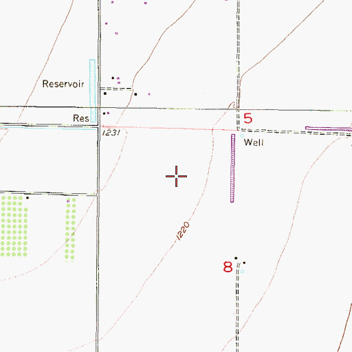 Topographic Map of Countryside Elementary School, AZ