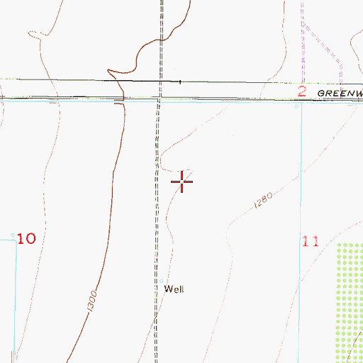Topographic Map of Sunset Hills Elementary School, AZ