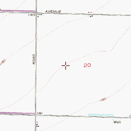Topographic Map of Rancho Gabriela Elementary School, AZ