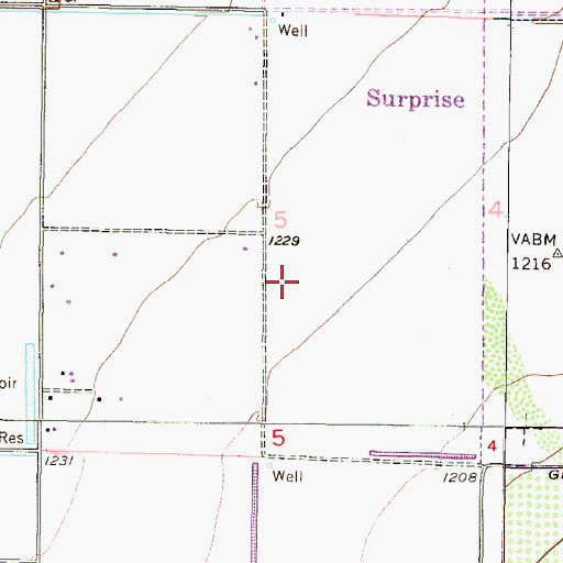 Topographic Map of Parkview Elementary School, AZ