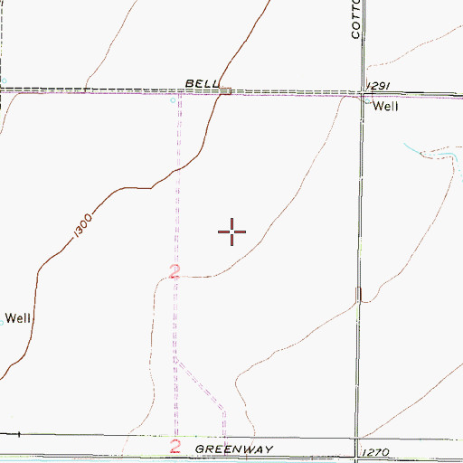 Topographic Map of Canyon Ridge Elementary School, AZ