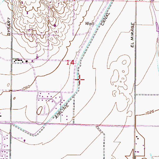 Topographic Map of Barbara B Robey Elementary School, AZ