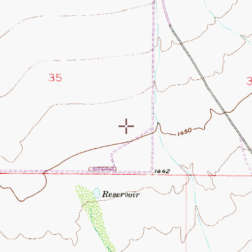 Topographic Map of Desert Oasis Elementary School, AZ