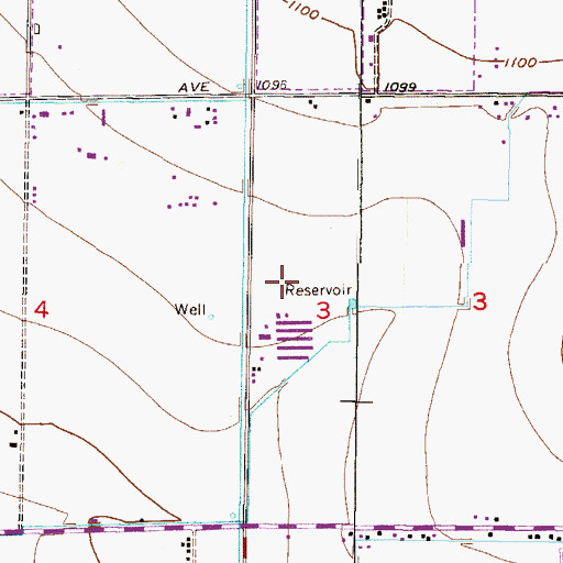 Topographic Map of Raymond S Kellis High School, AZ