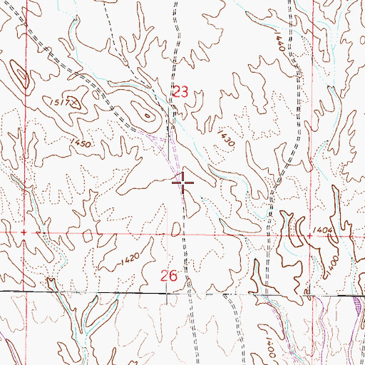 Topographic Map of Vistancia Elementary School, AZ