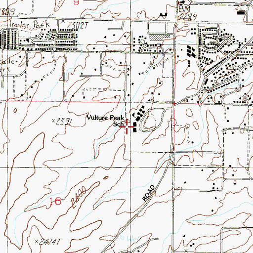Topographic Map of The Academy, AZ