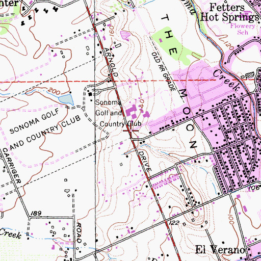 Topographic Map of Woodland Star Charter School, CA