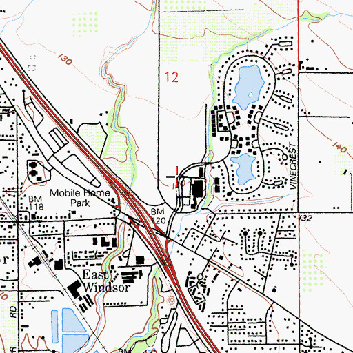 Topographic Map of Montessori Multicultural Center, CA