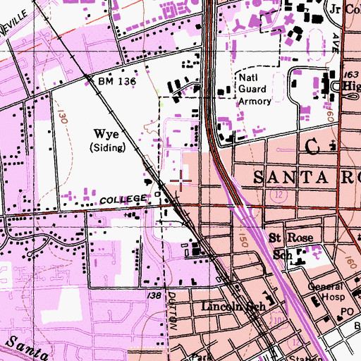Topographic Map of Abraxis Charter School, CA