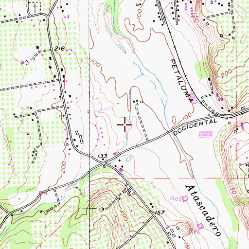 Topographic Map of Plumfield Academy, CA