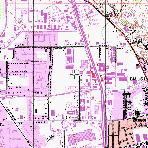 Topographic Map of Sonoma County Alternative Education School, CA