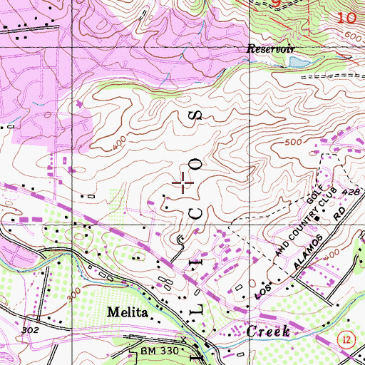 Topographic Map of Austin Creek Elementary School, CA