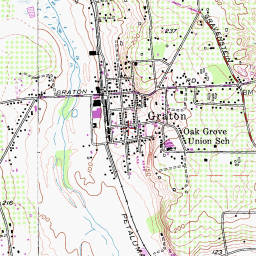 Topographic Map of Pacific Christian Academy, CA