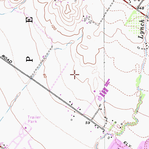 Topographic Map of Sonoma Mountain Elementary School, CA