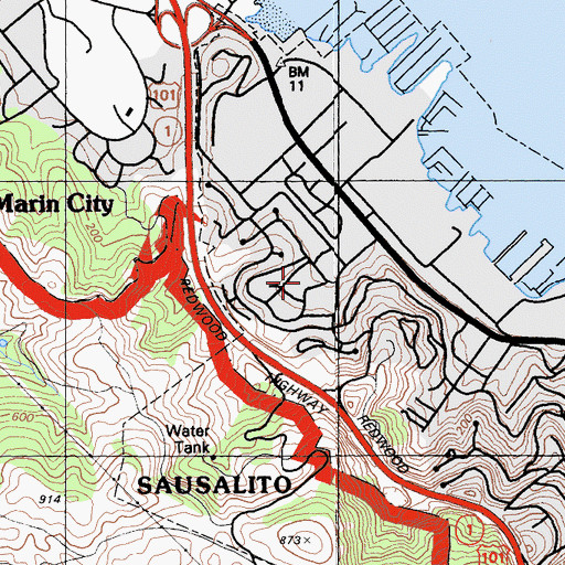 Topographic Map of Willow Creek Academy, CA