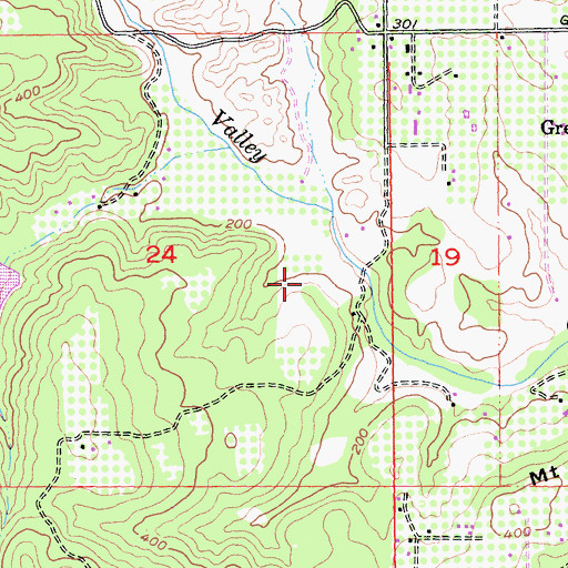 Topographic Map of Nonesuch School, CA